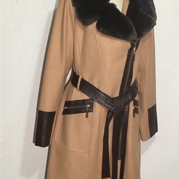 Via spiga faux fur trim wool blend jacket size 14 - Picture 6 of 14